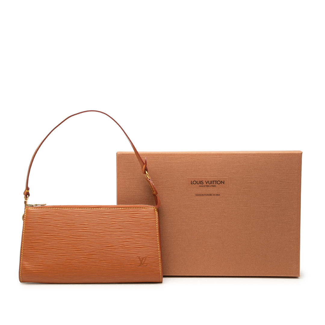 Louis Vuitton Pochette Accessoires Épi Marron – vue 7 – GABY PARIS