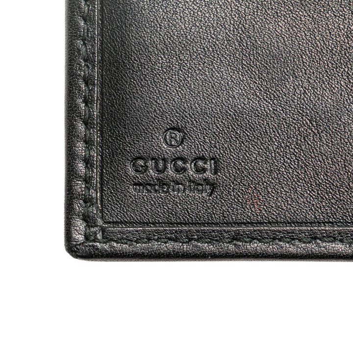 Guccissima Web Bifold Wallet Black - Gaby Paris