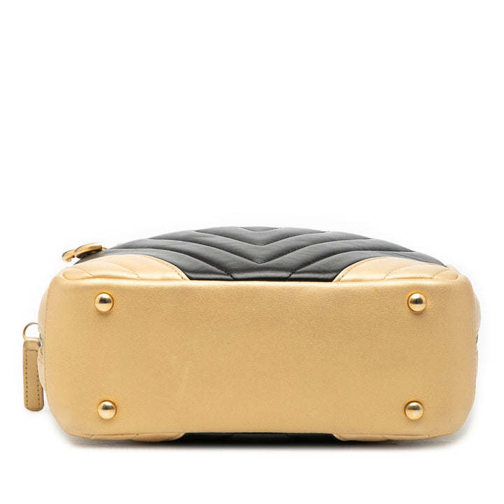 Chanel CC Chevron Cuir d’agneau Camera Sac bandoulière