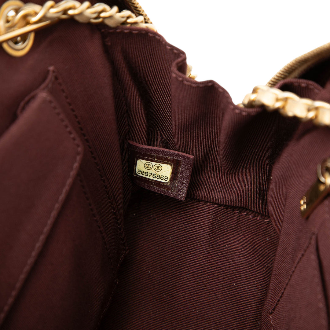 Chanel CC Chevron Cuir d’agneau Camera Sac bandoulière