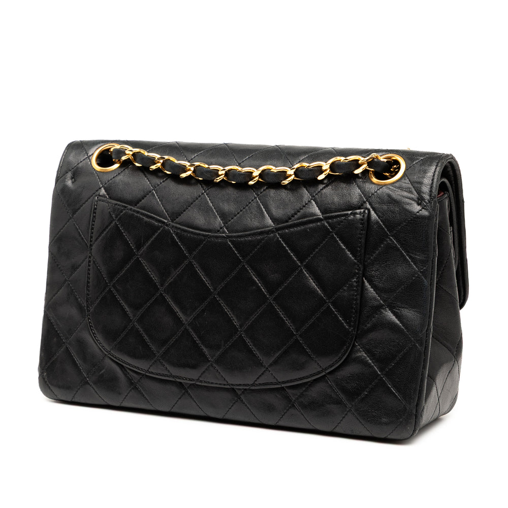 Chanel Small CC Quilted Cuir d’agneau Double rabat Noir – GABY PARIS Authentique