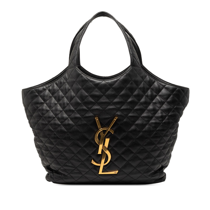 Saint Laurent Maxi Matelassé Cuir d’agneau Icare Shopping Cabas