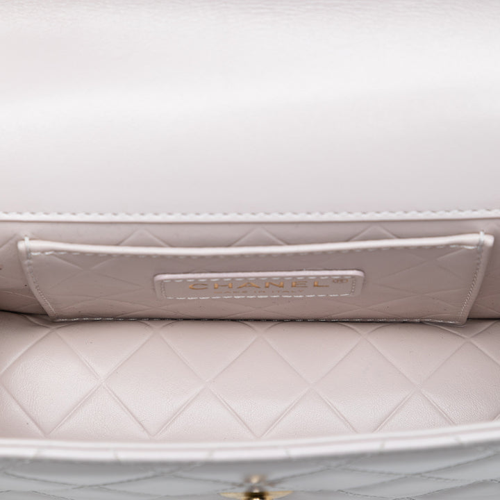 Chanel CC Matelassé Cuir de veau Simple rabat