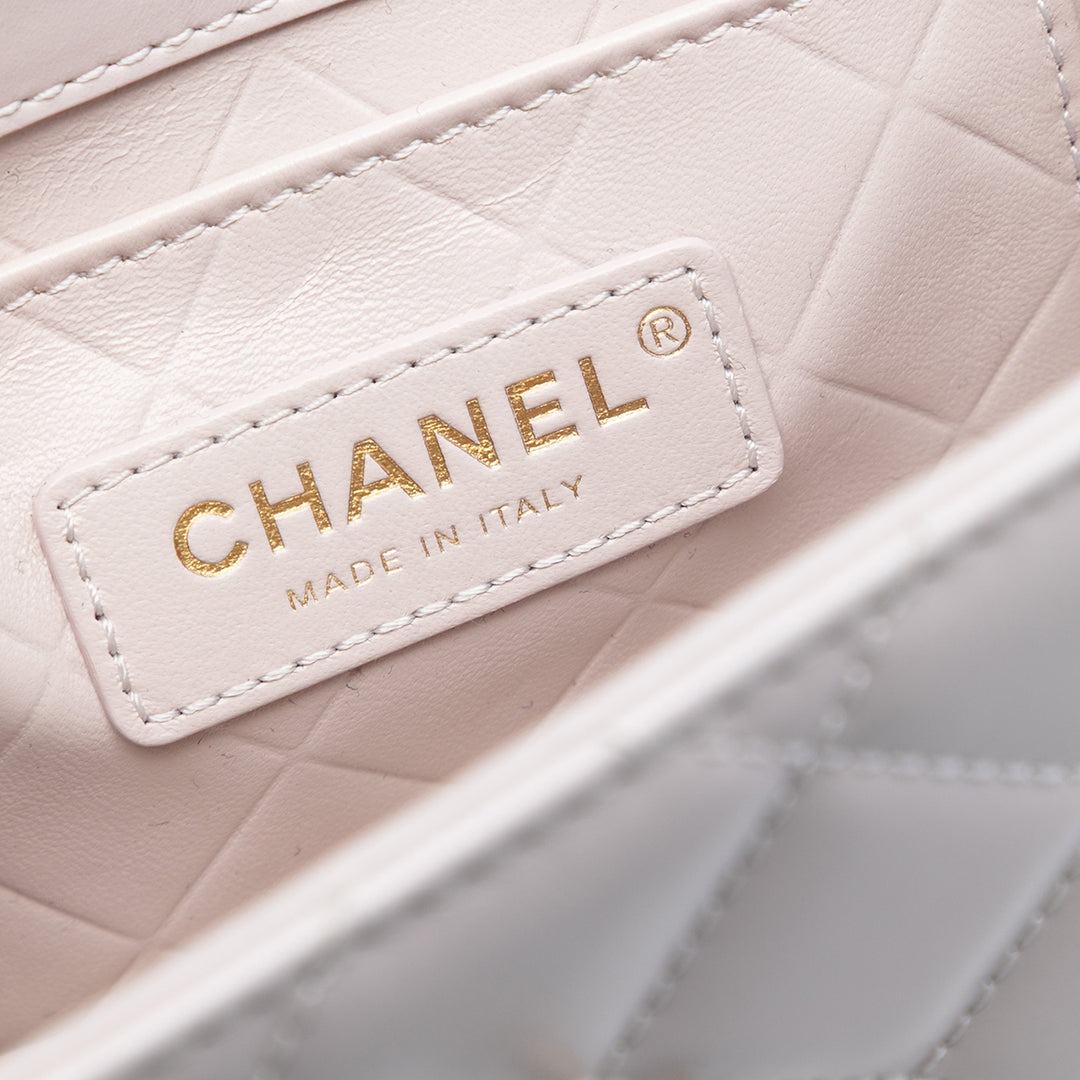 Chanel CC Matelassé Cuir de veau Simple rabat