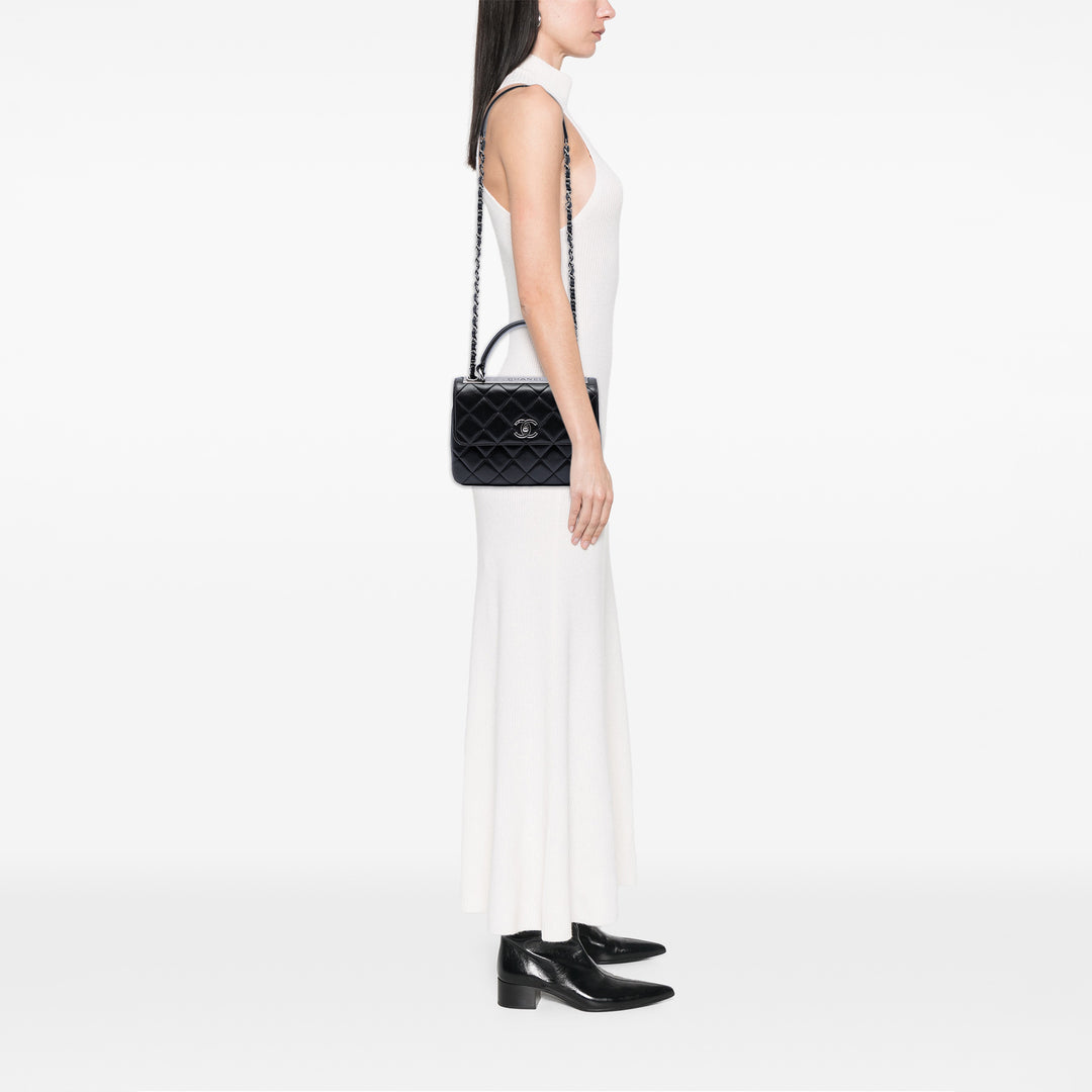 Chanel Small Matelassé Cuir d’agneau Trendy CC anse supérieure à rabat