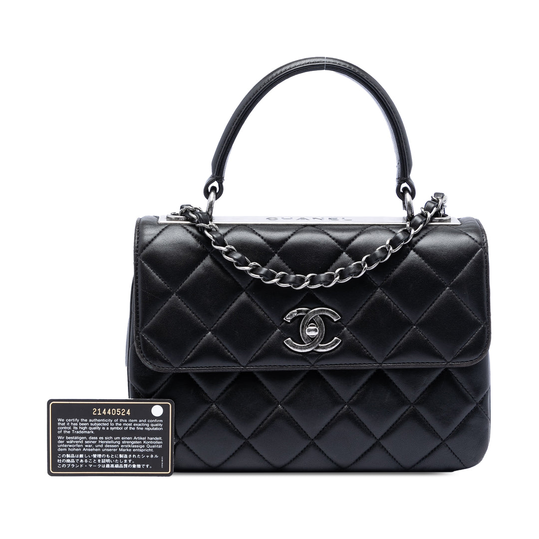 Chanel Small Matelassé Cuir d’agneau Trendy CC anse supérieure à rabat