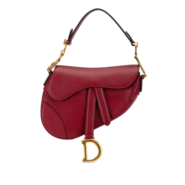 Mini Leather Saddle Red - Gaby Paris