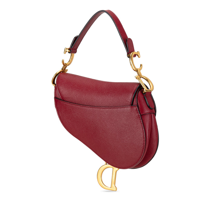 Mini Leather Saddle Red - Gaby Paris