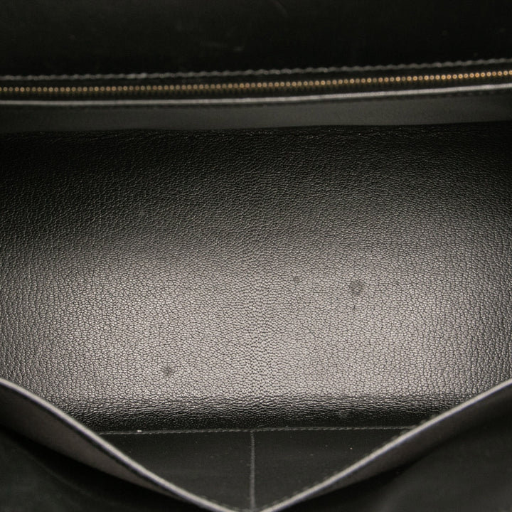 Box Calf Kelly II Sellier 32 Black - Gaby Paris