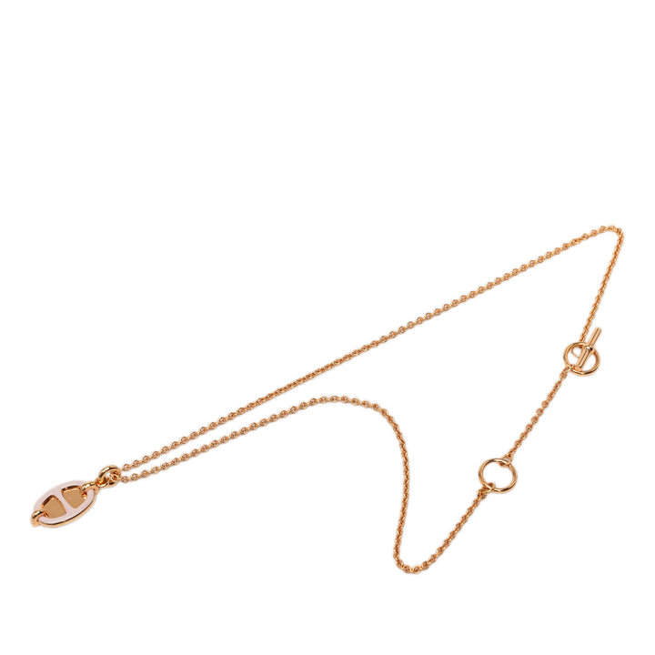 Hermès plaqué Mini Maillon Pendant Collier