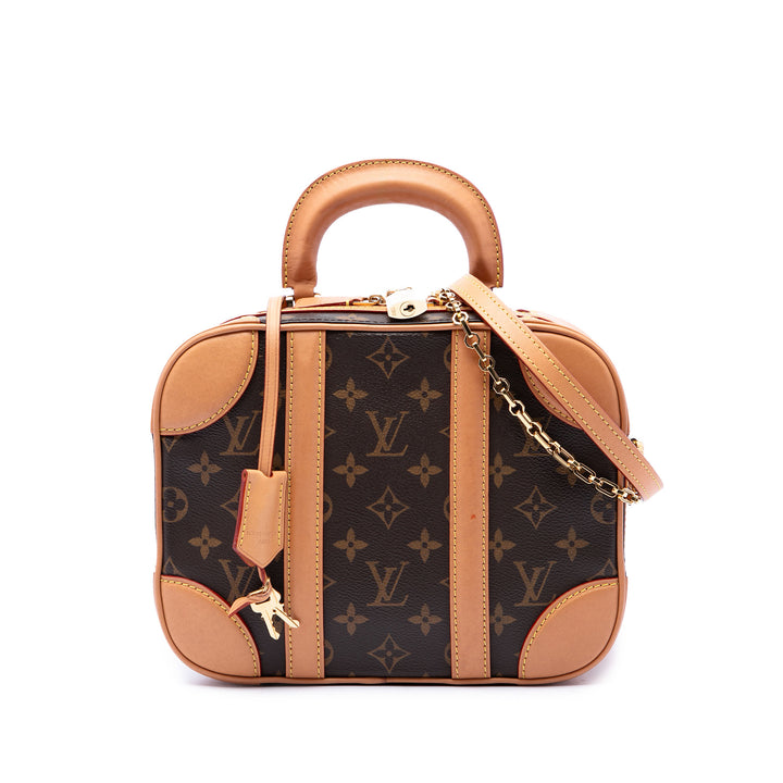 Louis Vuitton Sac à main Valisette Monogram PM Marron – vue principale – GABY PARIS