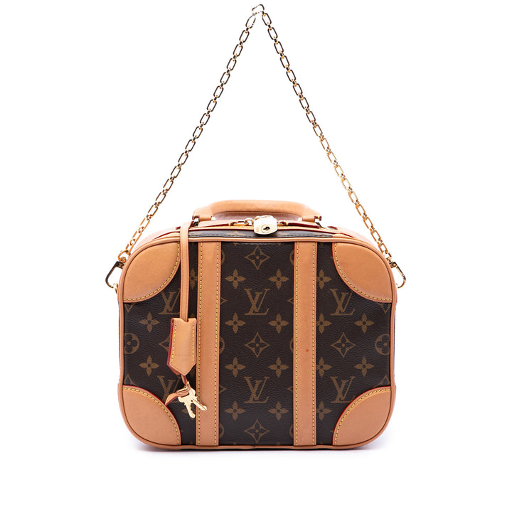 Louis Vuitton Sac à main Valisette Monogram PM Marron – vue 6 – GABY PARIS