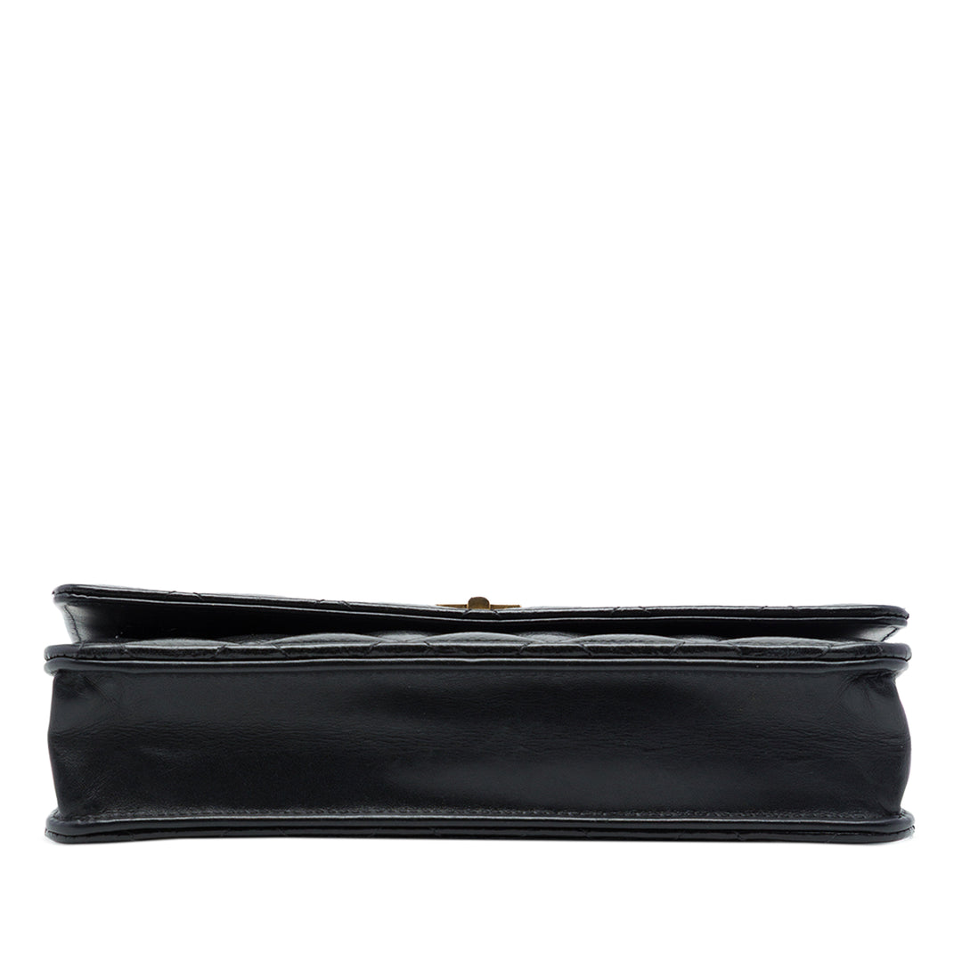Matelassé vieilli Reissue 2.55 Wallet on Chain Cuir de veau Noir