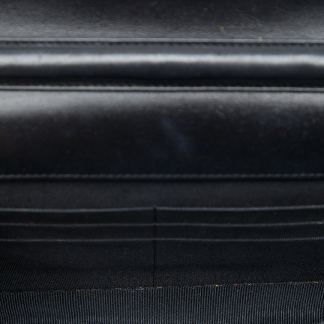 Matelassé vieilli Reissue 2.55 Wallet on Chain Cuir de veau Noir