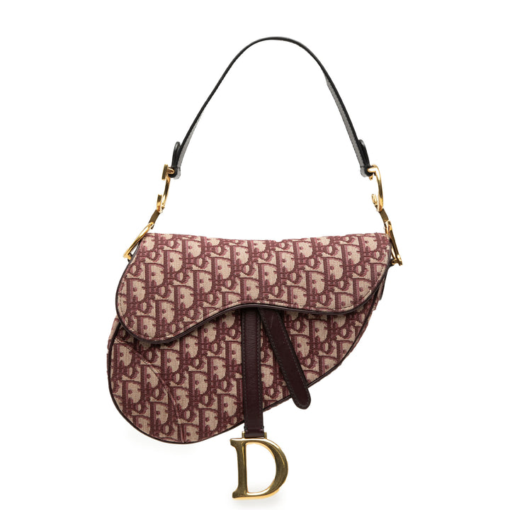 Dior Oblique Toile Saddle Sac