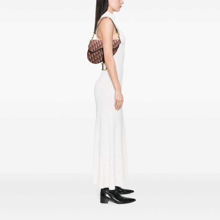 Dior Oblique Toile Saddle Sac