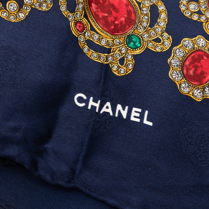 Chanel Gripoix Print Soie Foulard