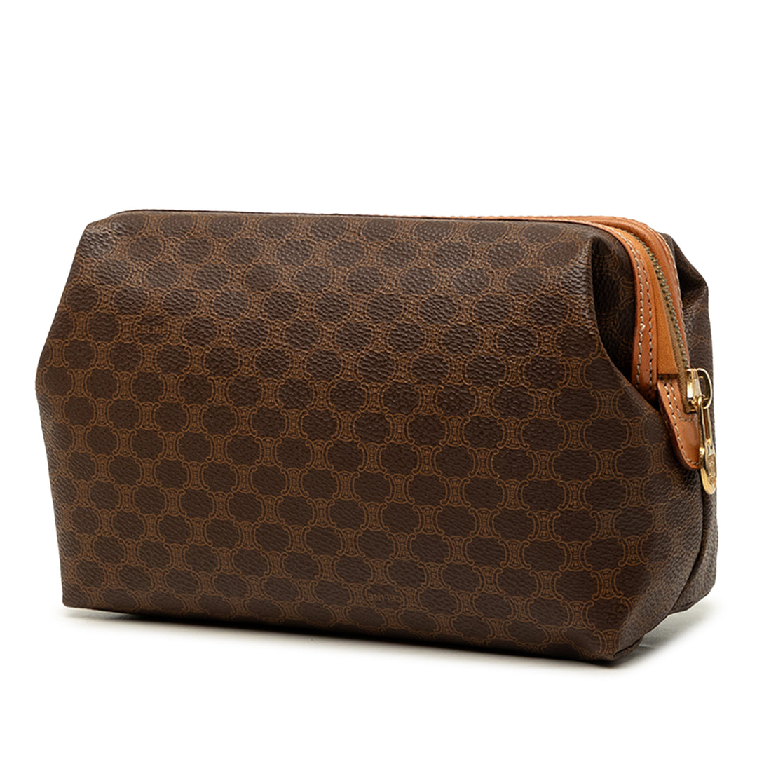 Celine Macadam Pochette Toile enduite Marron – vue 2 – GABY PARIS