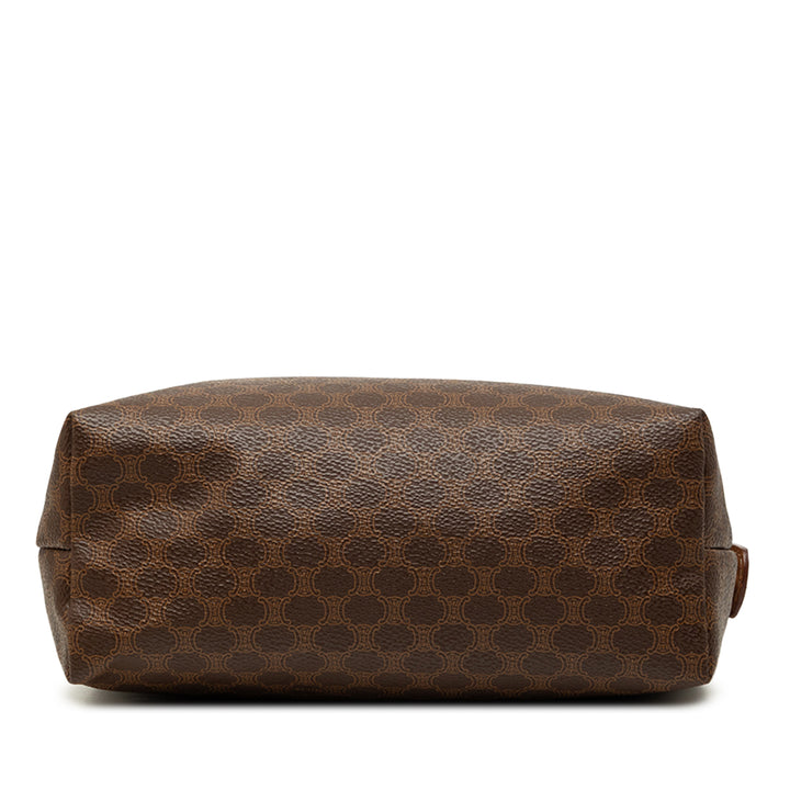 Celine Macadam Pochette Toile enduite Marron – vue 3 – GABY PARIS