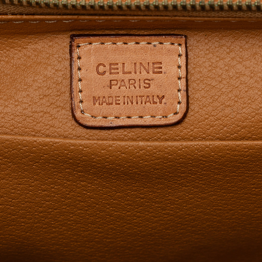 Celine Macadam Pochette Toile enduite Marron – vue 5 – GABY PARIS