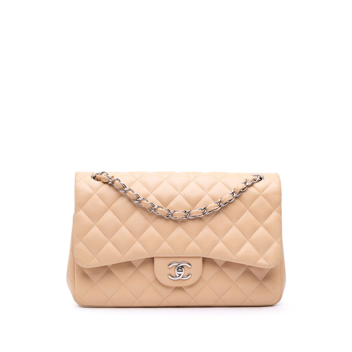 Chanel Jumbo Classic Cuir d’agneau Double rabat