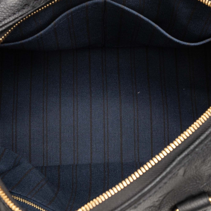 Louis Vuitton Monogram Empreinte Speedy Bandouliere 25 Noir