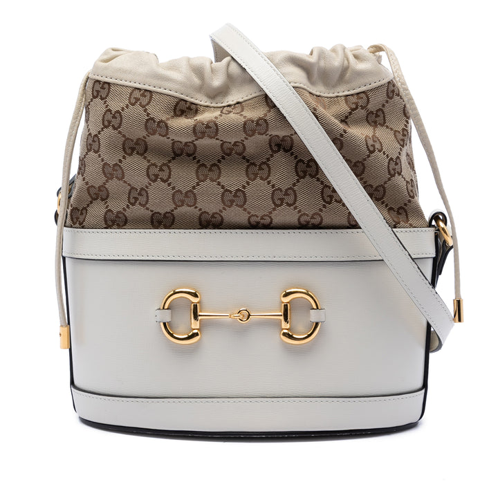 Gucci GG Toile Horsebit 1955 Bucket Sac