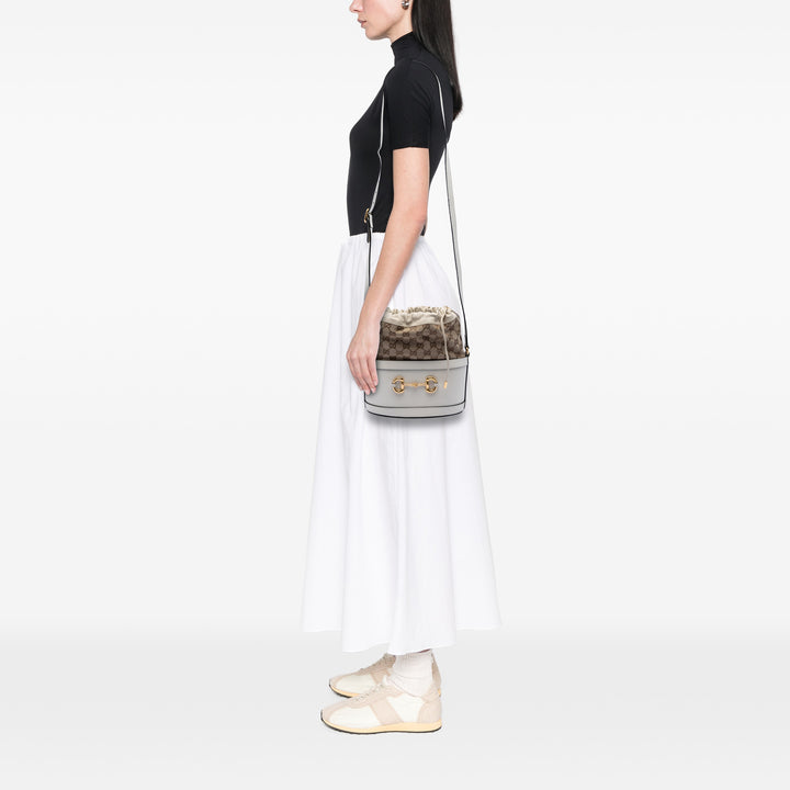 Gucci GG Toile Horsebit 1955 Bucket Sac