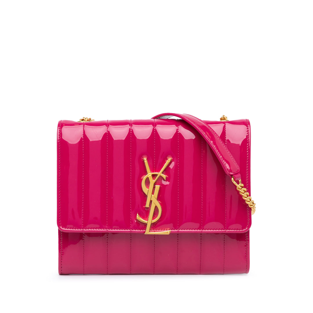 Medium Patent Vicky Crossbody Pink - Gaby Paris