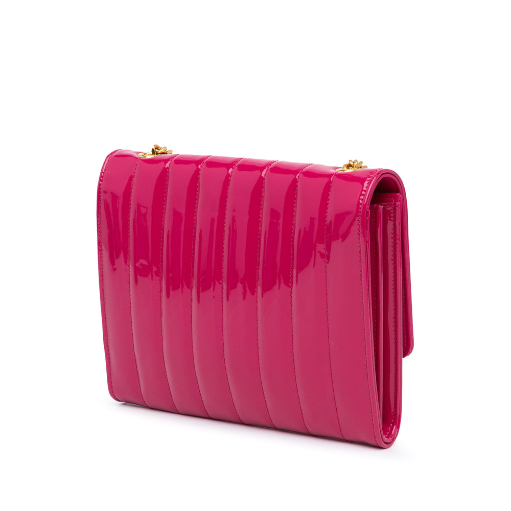 Medium Patent Vicky Crossbody Pink - Gaby Paris