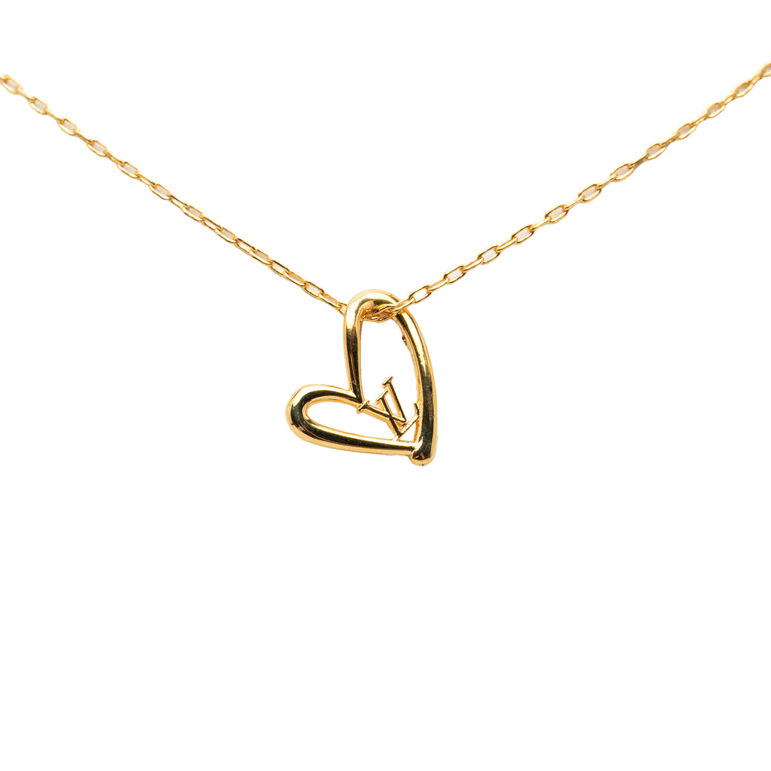 Louis Vuitton plaqué Collier Fall in Love Pendant Collier