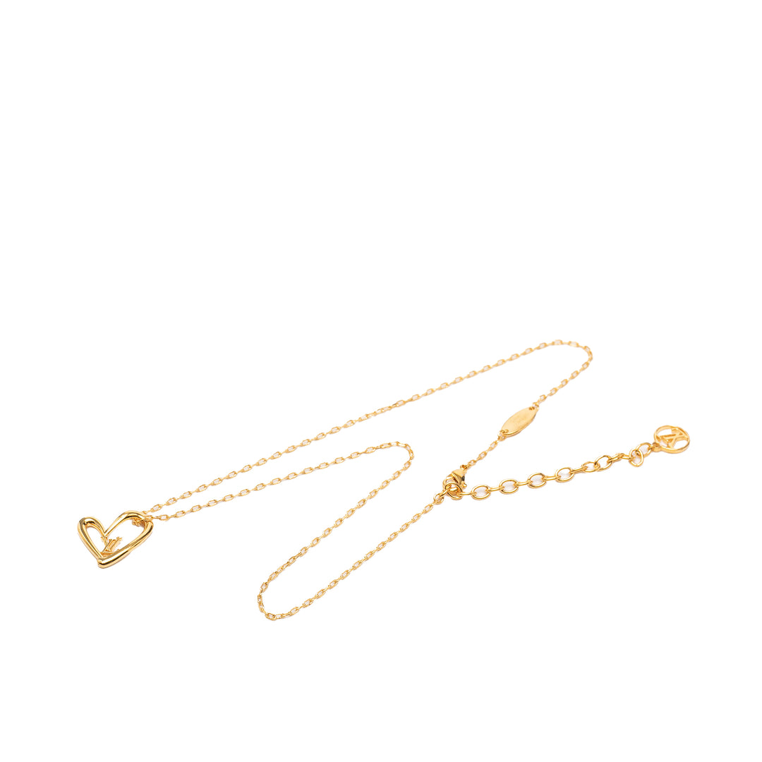 Louis Vuitton plaqué Collier Fall in Love Pendant Collier