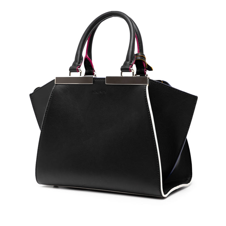 Fendi Mini Cuir de veau 3Jours Sac cartable Noir