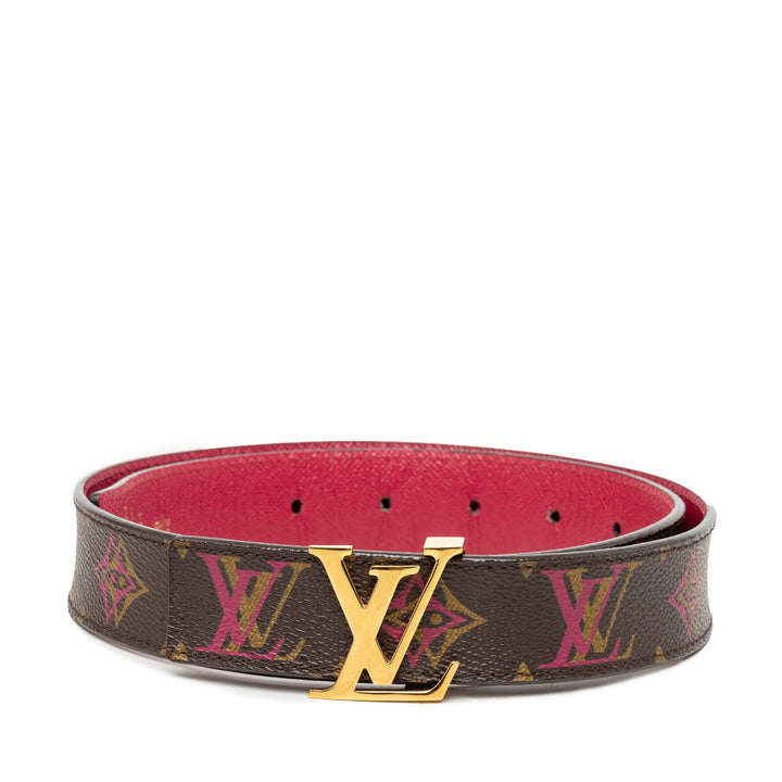 Louis Vuitton Rainbow LV Initiales Réversible Ceinture Monogram Marron – vue principale – GABY PARIS