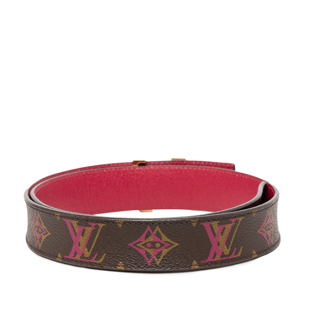 Louis Vuitton Rainbow LV Initiales Réversible Ceinture Monogram Marron – vue 3 – GABY PARIS