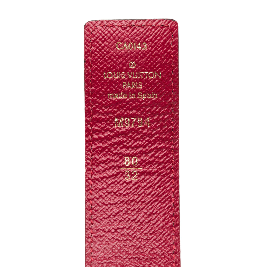 Louis Vuitton Rainbow LV Initiales Réversible Ceinture Monogram Marron – vue 4 – GABY PARIS