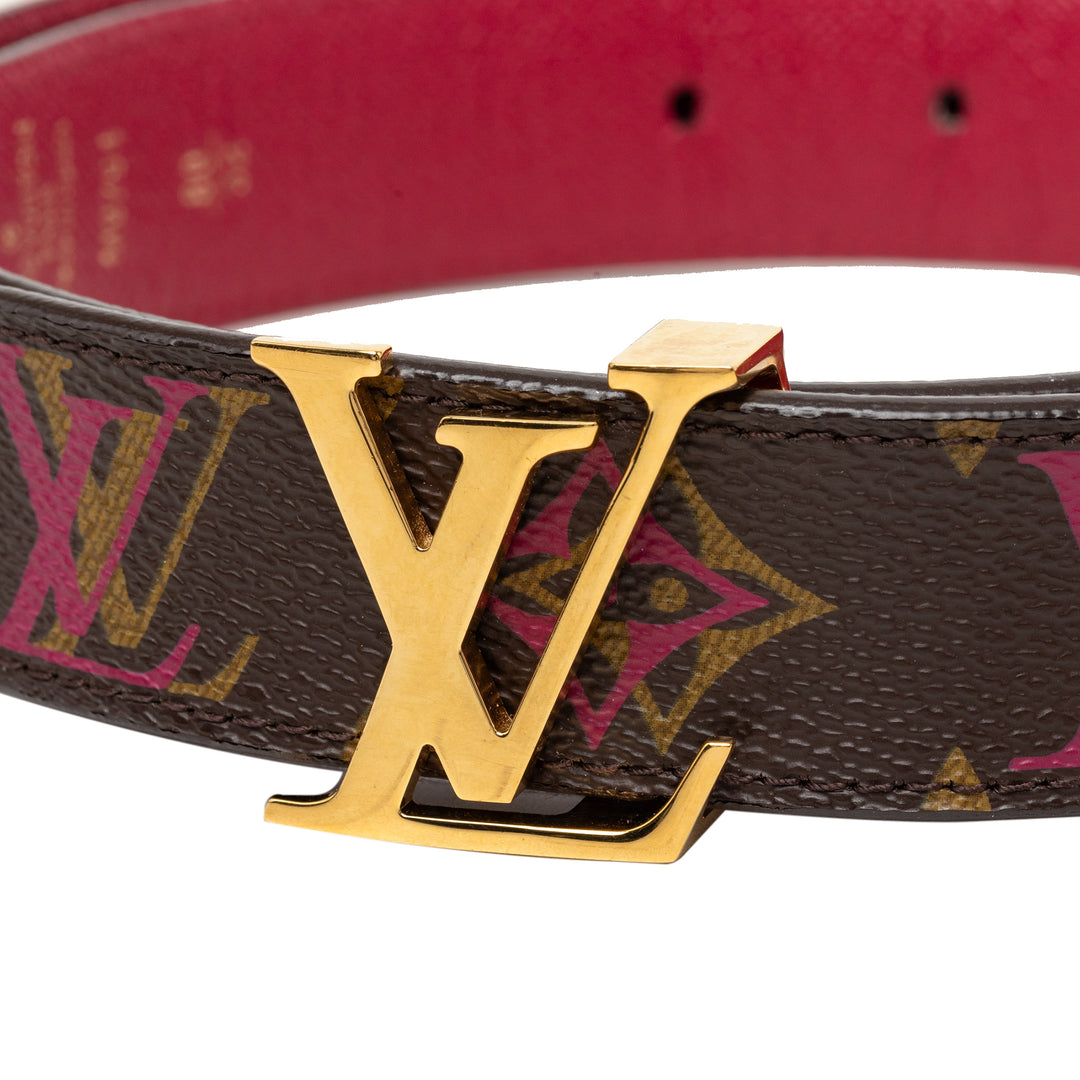 Louis Vuitton Rainbow LV Initiales Réversible Ceinture Monogram Marron – vue 5 – GABY PARIS