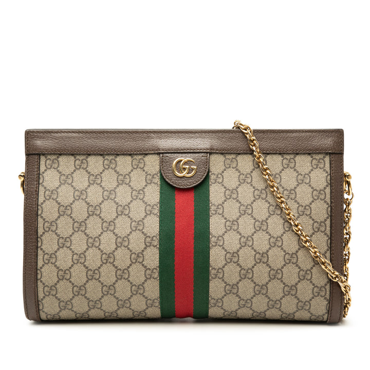 Gucci Medium GG Supreme Web Ophidia Chain Sac bandoulière