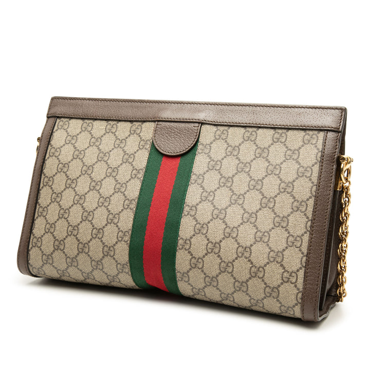 Gucci Medium GG Supreme Web Ophidia Chain Sac bandoulière
