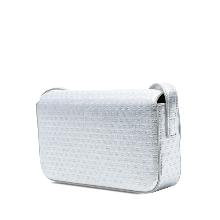 Celine Triomphe All Over Laminated Cuir de veau Claude Sac bandoulière