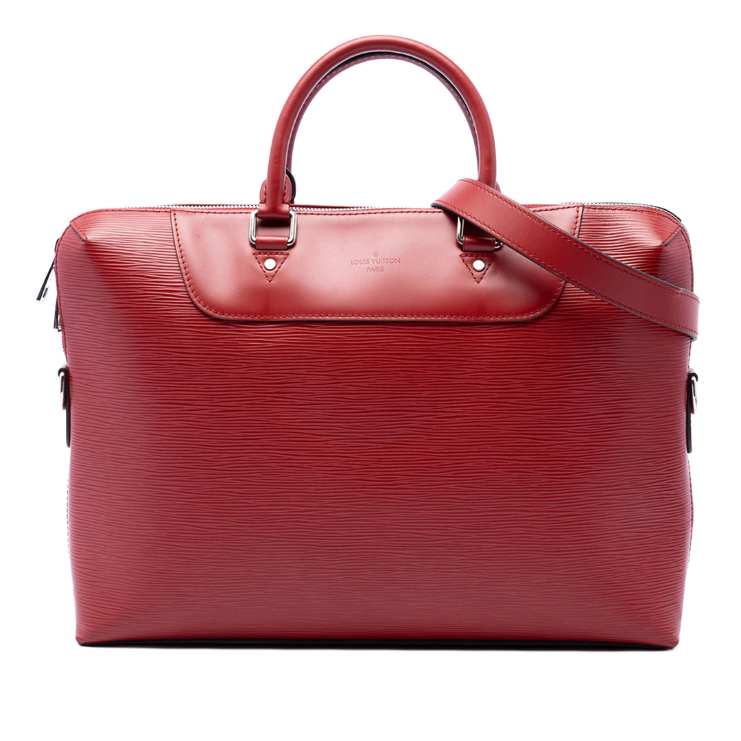 Louis Vuitton Porte Documents Jour Épi Rouge