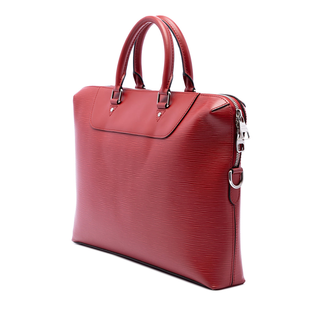 Louis Vuitton Porte Documents Jour Épi Rouge