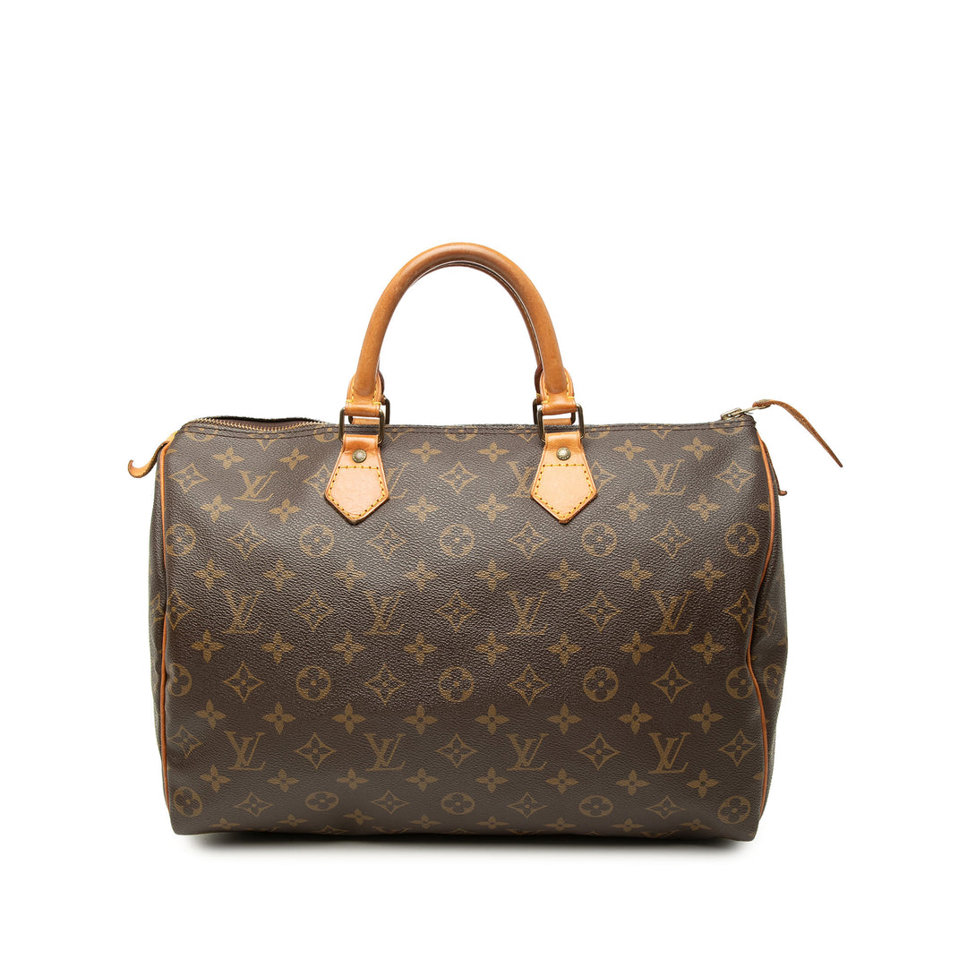 Louis Vuitton Speedy 35 Monogram Marron – vue principale – GABY PARIS