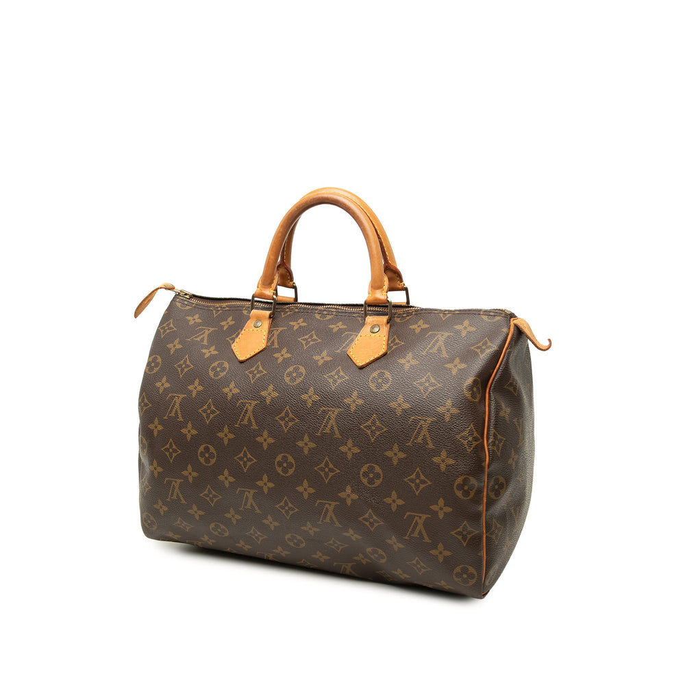 Louis Vuitton Speedy 35 Monogram Marron – vue 2 – GABY PARIS