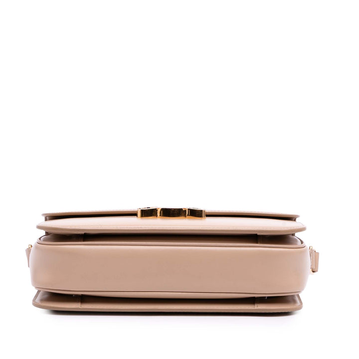 Celine Classique Shiny Cuir de veau Triomphe Crossbody Marron – GABY PARIS Authentique
