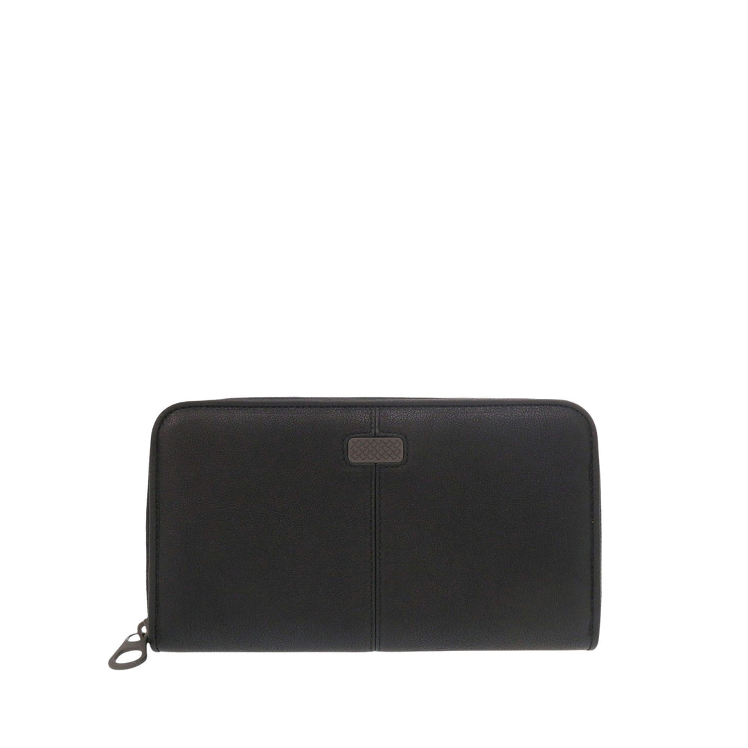 Bottega Veneta Grained Cuir Zip Around Organizer Portefeuille long