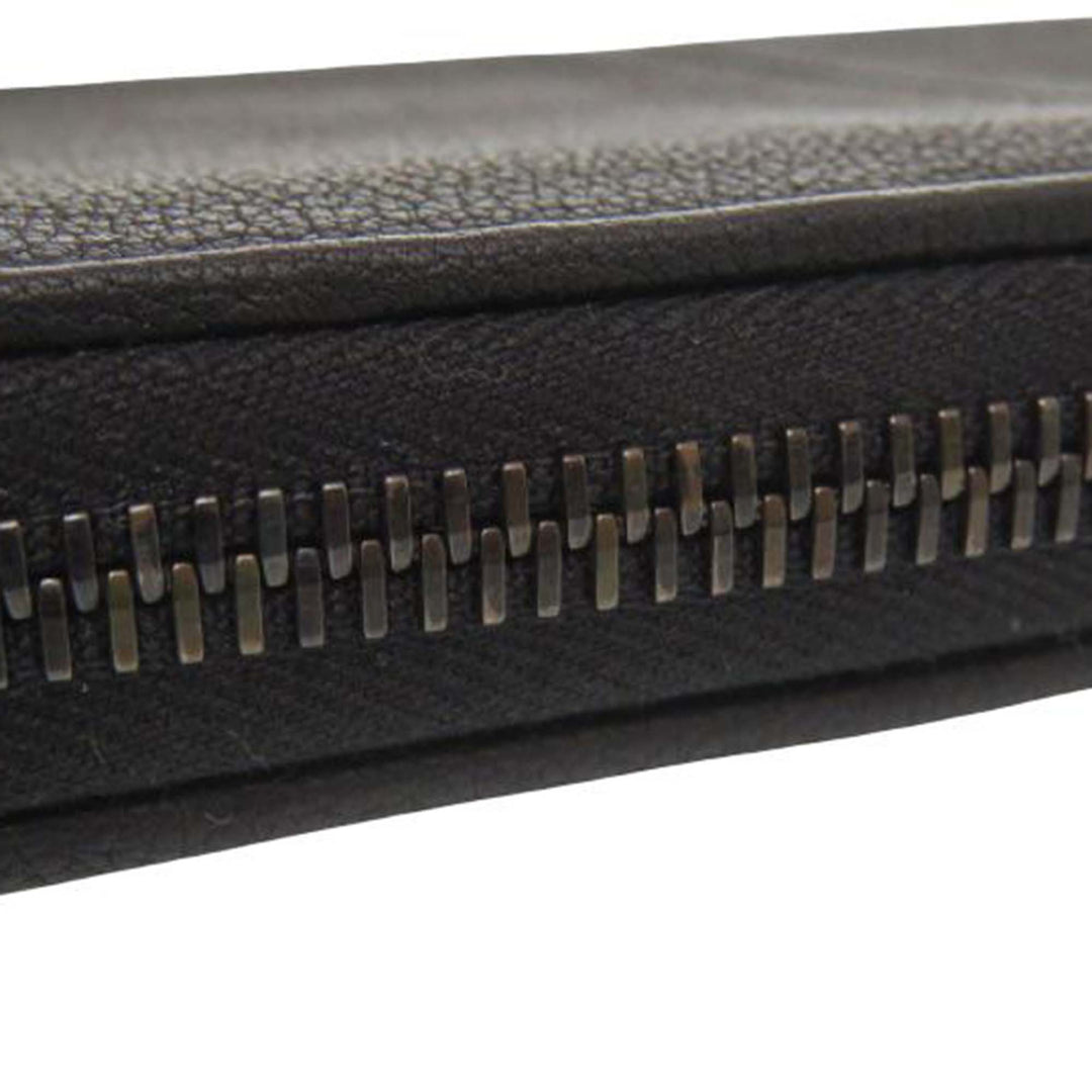 Bottega Veneta Grained Cuir Zip Around Organizer Portefeuille long