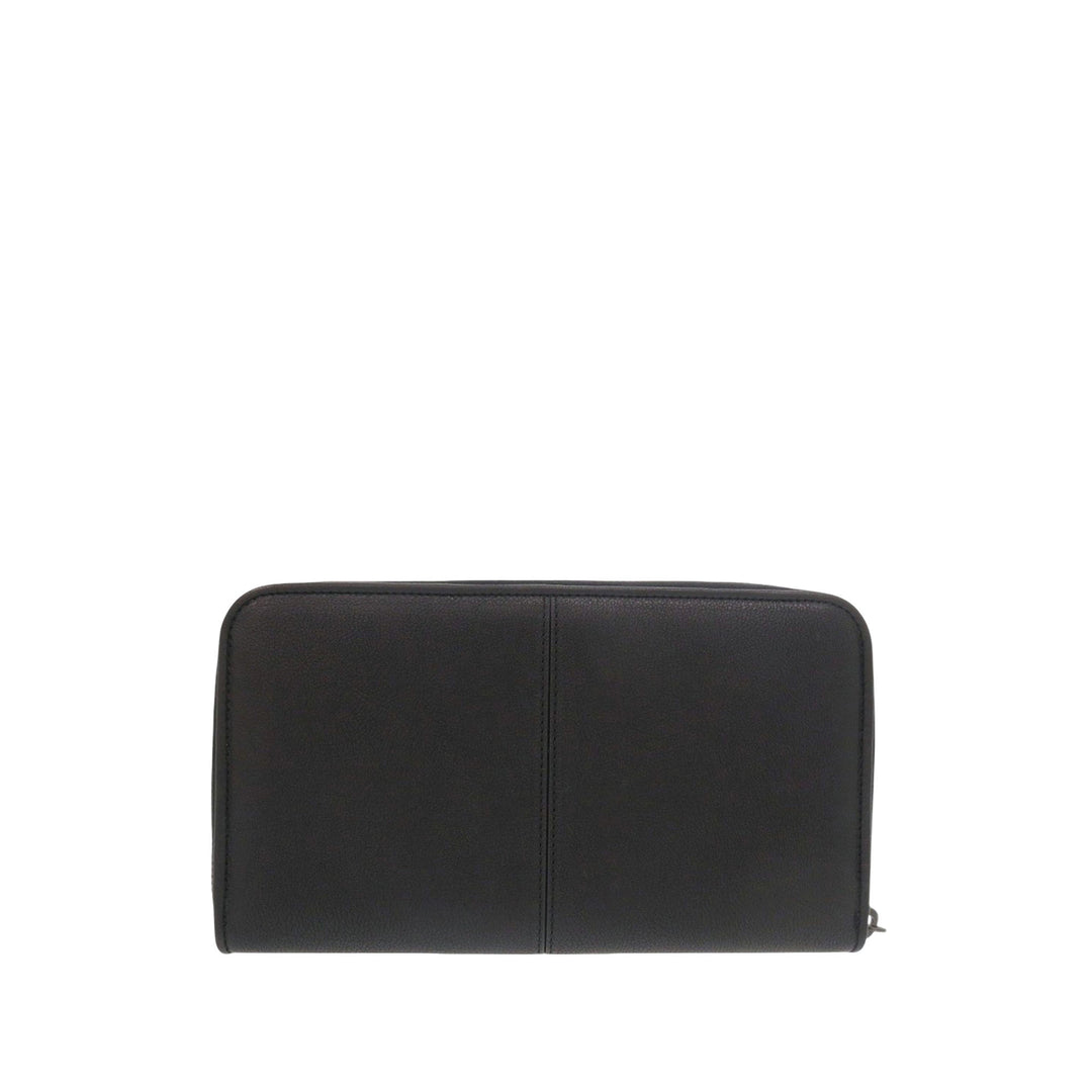 Bottega Veneta Grained Cuir Zip Around Organizer Portefeuille long