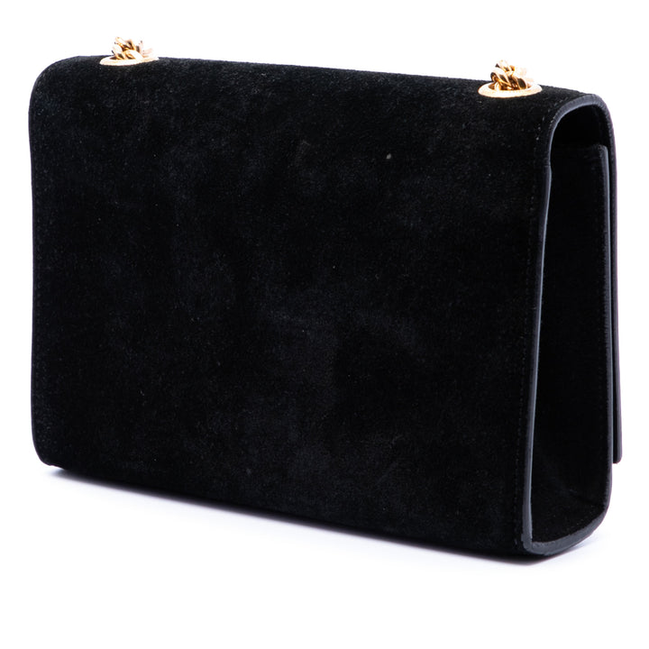 Saint Laurent Small Daim Monogram Kate Pompon Sac porté croisé