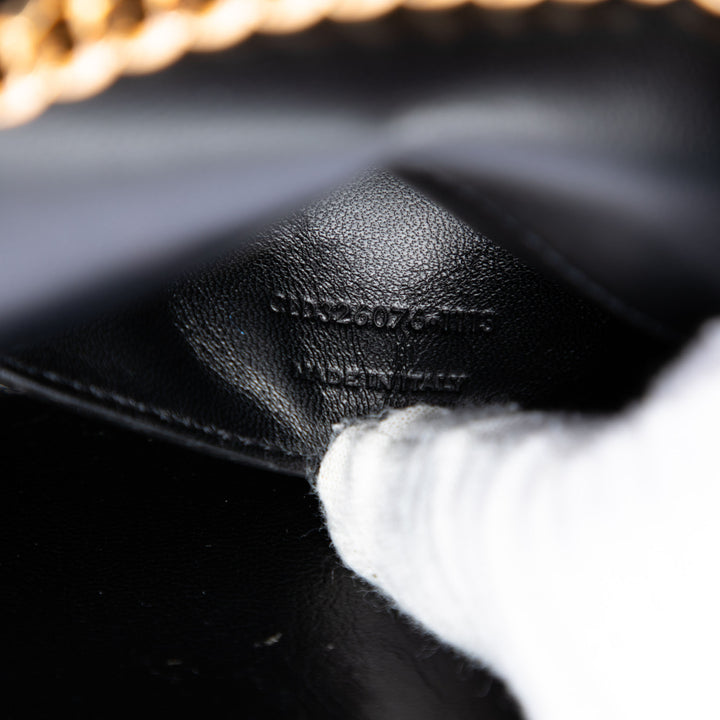 Saint Laurent Small Daim Monogram Kate Pompon Sac porté croisé